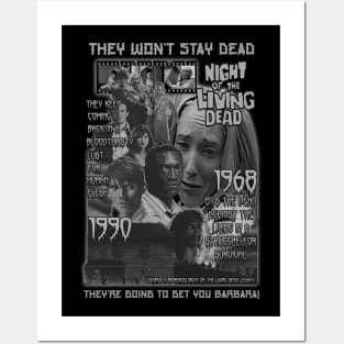 Night Of The Living Dead, 1968 &1990 Legacy, Classic Horror. Posters and Art